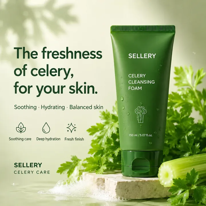 Fresh Sellery care for calm, hydrated, balanced skin